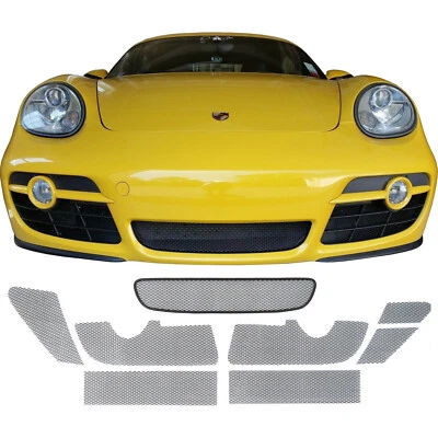 CCG GRILL KIT FOR 06-08 PORSCHE CAYMAN MANUAL TRANSMISSION GRILLE 8 PIECE BLACK - Image 1 of 4