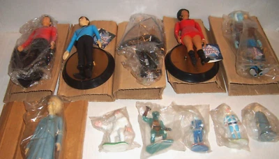 JUEGO DE 11 FIGURAS DE ACCIÓN VINTAGE APLAUSE STAR TREK CLASSIC 10" Y PVC NUEVO LOTE EN PAQUETE Foto 1 de 4