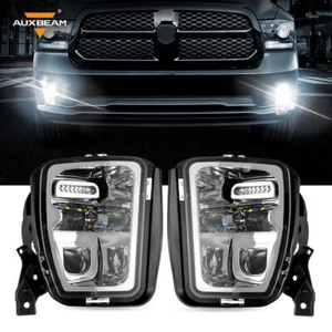 Par de luces antiniebla LED de parachoques cromadas AUXBEAM para Dodge Ram 1500 2013-2016 2017 2018 - Imagen 1 de 12