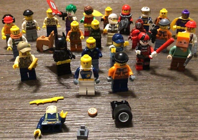 Huge Lot Of Lego Mini Figures Minecraft Police Race Bat Man Plus Accessories - Image 1 of 4