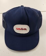 Vintage 1980s US Air Trucker Hat (US Airways) Airline Unitog USA Cap Snapback 