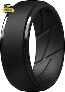 Men'S Silicone Rings 10Mm Wide 2.5Mm Thick Rubber Bands, Breathable,Variety Mult - Picture 1 of 5