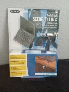 Belkin Notebook Laptop Security Lock K100 Key Lock NIP Easy Installation - Picture 1 of 2