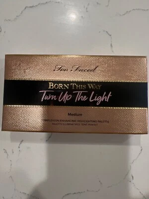 Too Faced Born This Way Turn Up The Light Highlighting Palette -Shade MEDIUM NIB - Image 1 of 4