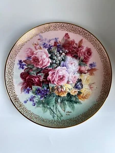 1991 "Rose Fantasy" von Lena Liu W.L.George Fine China Sammelteller - Bild 1 von 4