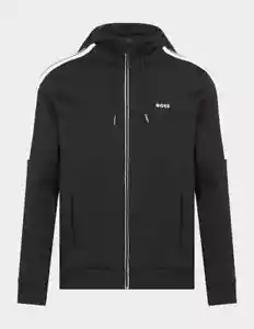 Felpa con cappuccio Premium da uomo BOSS nera top designer HUGO Casual Street XL - Foto 1 di 6