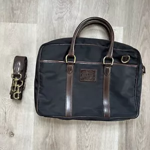 Borsa da lavoro vintage Polo Ralph Lauren nera per laptop messenger valigetta tracolla - Foto 1 di 11