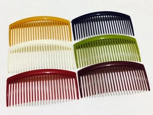 Hair Combs Hair Slides Hair Comb Plastic (24 teeth) Pack of 4 * 9 cm Long - Picture 1 of 28