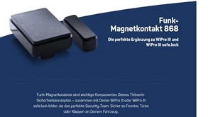 Thitronik 100757 Funk Magnetkontakt 868 MHz schwarz für WiPro III, safe.lock - Bild 1 von 5