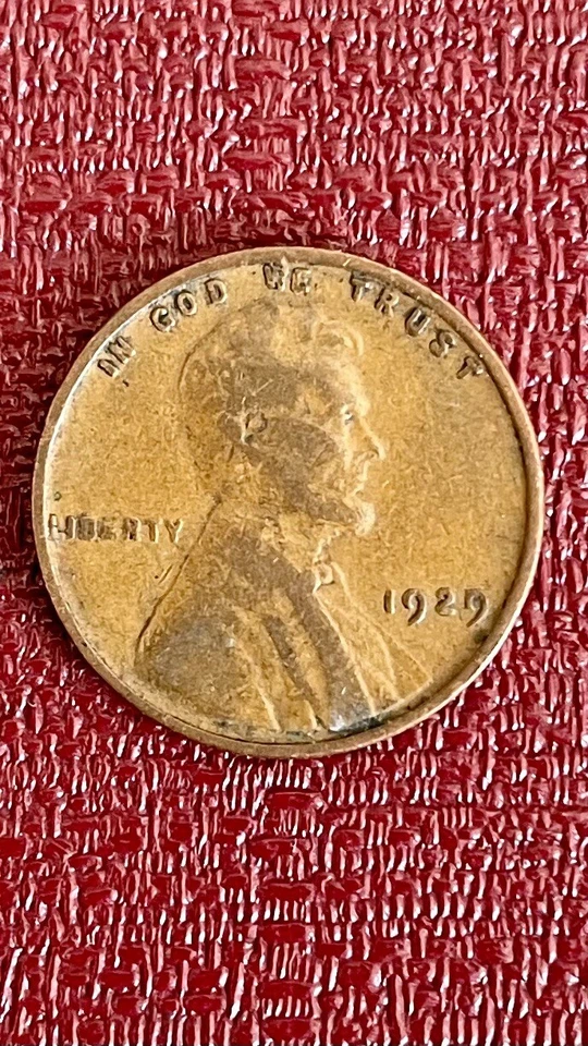1929 wheat penny no mint mark - Image 1 of 1