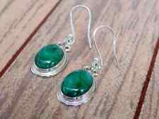 Green Beryl Stone Gemstone, silver earring,925 sterling silver Free ship