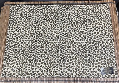 Vintage PLACEMAT Animal Print Cheetah Brown Black TAPESTRY NWT - Image 1 of 3