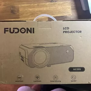 FUDONI Projector with WiFi and Bluetooth 4K Supported Native 1080P 12000L - Picture 1 of 9