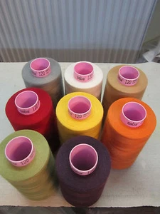 (0,002 €/100m) Nähgarn AMANN SABA 120 Stärke 5000 m Polyester 8 Farben Auswahl - Bild 1 von 17