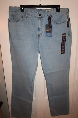 J1 Cremieux Mens Premium Jeans 42x32 Straight let Stretch Light Blue Indigo NWT - Image 1 of 4