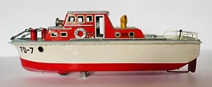 1950’s Firefighting Boat & Box, Featured In “History Of Firefighting Toy Book” - Picture 1 of 24