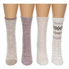 Chaussettes bottes confortables pour femmes Cuddl Duds Simply Taupe 4 pièces 4-10 neuves dans leur emballage