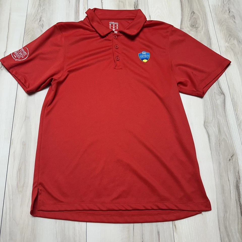 Wilson 网球辛那提公开 Polo 衫 S 码 - 阿联酋航空美国公开赛系列赛 — 第 1/4 张图片