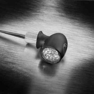 Kellermann Atto LED Mini Clignotant Avec Feu Arrière Et Feu De Frein Noir - Photo 1/4