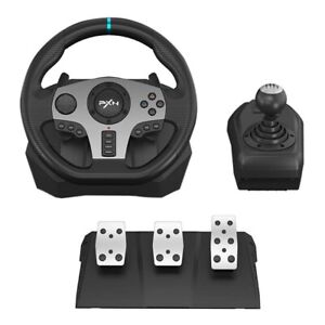 PXN V9 Steering Wheel & Pedals & Shifter For PC/PS3/PS4/SWITCH/XBOX 270/900° USA