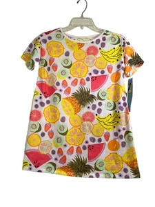 Cat & Jack Girl's Size Medium (8) Short Sleeve Nightgown Fruit Pineapple - Picture 1 of 11