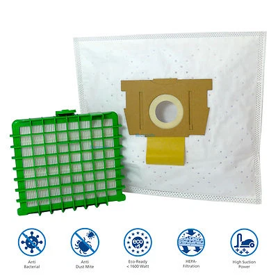 20 Staubsaugerbeutel + Hepa Filter Rowenta RO5787DA SilenceForce Extreme Compact - Bild 1 von 3