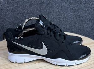 Nike Womens Training In Season TR2 Black Sneakers Size 6.5 Black/Metallic Silver - Picture 1 of 9
