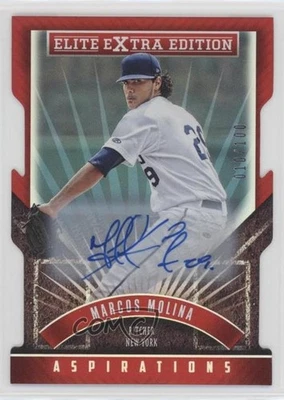 2015 Panini Elite Extra Edition Aspirations Auto /100 Marcos Molina #154 Auto - Image 1 of 2
