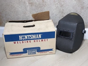Capucha/casco de soldadura Huntsman 411P vintage con filtro de lente verde soldadura y caja - Imagen 1 de 15