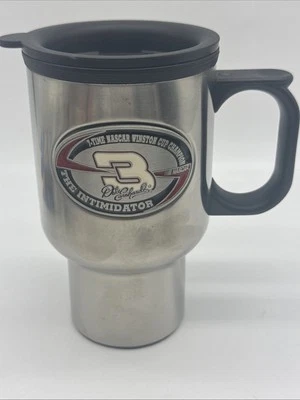 Taza de café coleccionable de peltre Dale Earnhardt Sr #3 The Intimidator NASCAR  Foto 1 de 2
