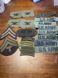 Lote de 17 parches militares diversos del ejército de Estados Unidos - Imagen 1 de 12