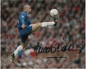 Gianluca Vialli Foto Autografata Signed Photo Autografo Soccer Chelsea Fc - Foto 1 di 2