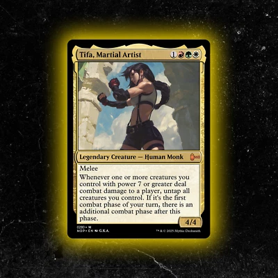 Tifa, Martial Artist - Custom Magic: The Gathering Card - High-Quality - Image 1 of 4