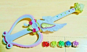 Glitter force Smile Precure Girls Toy Set Princess Candle Wand Charm JAPAN Used - Picture 1 of 2