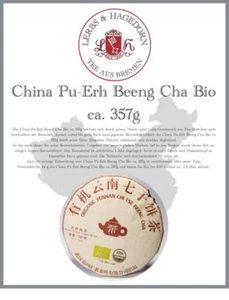 China Pu-Erh Beeng Cha Bio aprox. 357 g 1 unidad - Imagen 1 de 9