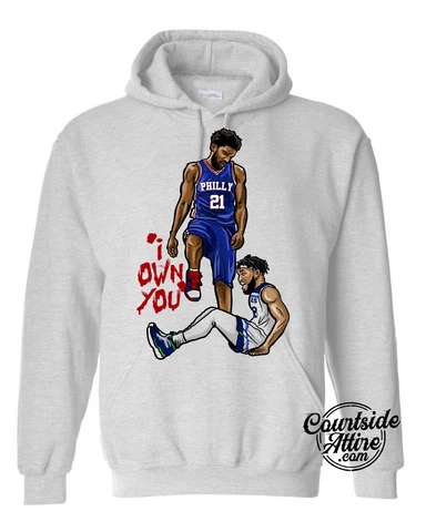 Joel Embiid Stepover Owned Hoodie sweatshirt Philadelphia jersey Adult Mens sixe Cover