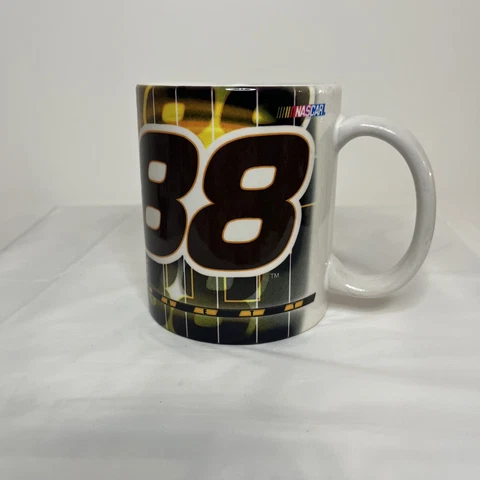 NASCAR #88 Dale Jarrett White Ceramic Coffee Mug Cover
