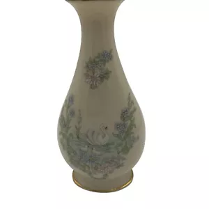 Lenox 1983 Festa della Mamma Bud Vaso Cigno Cerchio Oro Edizione Limitata Vintage Floreale - Foto 1 di 7