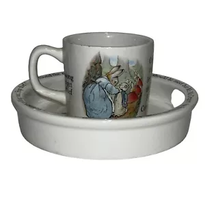 WEDGWOOD BEATRIX POTTER KINDERSET SCHÜSSEL UND BECHER - PETER RABBIT 2-TEILIGES SET - Bild 1 von 5