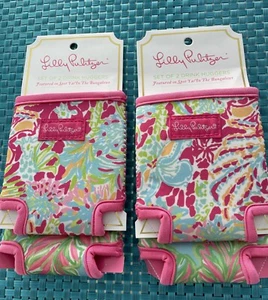 Lilly Pulitzer Home Gifts: Drink Huggers 2 Sets Of 2 - Picture 1 of 4