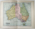 Australia - Original 1902 Map by Dodd Mead & Company. Antique