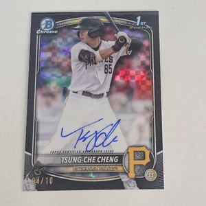 Bowman TSUNG-CHE CHENG 2025 primer cromo negro automático 04/10 EC1 - Imagen 1 de 2