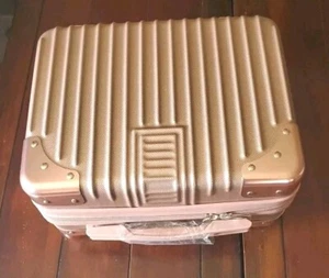 Estuche de Viaje Cosmético Portátil Rígido, Pequeño Equipaje de Mano de Viaje Rosa - Imagen 1 de 10