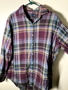 Polo Ralph Lauren Para Hombre Multicolor Franela Abotonada Talla XL - Imagen 1 de 6