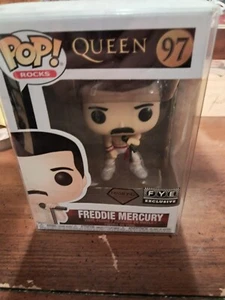 Funko Pop Rocks Freddie Mercury 97 FYE Diamond Exclusive W/Protector - Picture 1 of 2