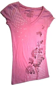AEROPOSTALE ORIGINAL GIRLS SHIRT BABY FIT PINK  26" BUST 21" L FREE SHIPPING  D1 - Picture 1 of 2