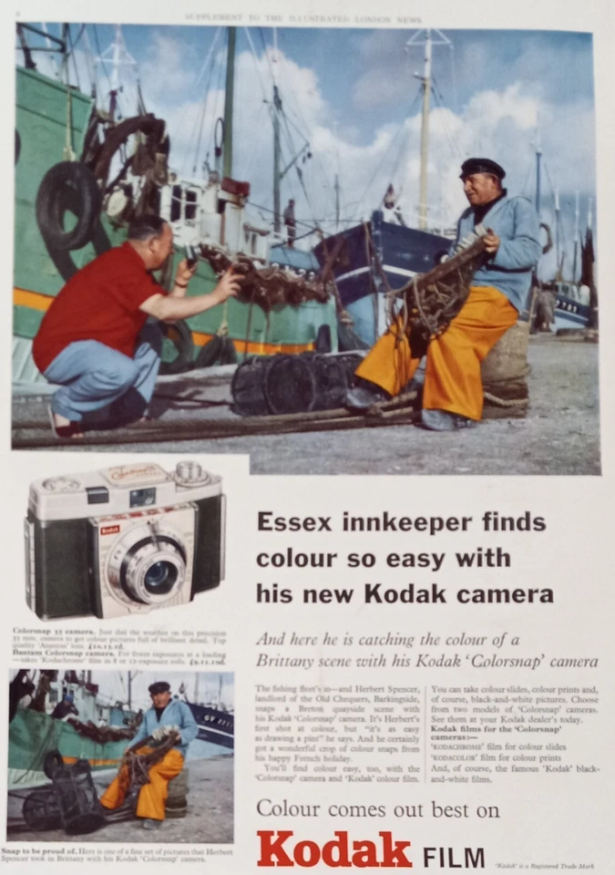 Kodak Camera & Film. Vintage original print from the 1960's.  - Image 1 of 1