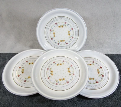 4 encantadores platos laterales/té de gres floral de Aviñón de cerámica Denby vintage de 17,5 cm Foto 1 de 4