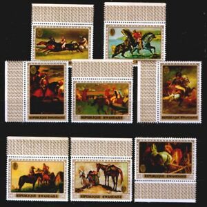 Ruanda 367-74 **  Pferde / Gemälde (1970)