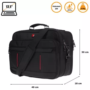 Bordgepäck Tasche Messenger Bag Laptop Herren Damen Jungen UNI Schule Arbeit - Bild 1 von 12